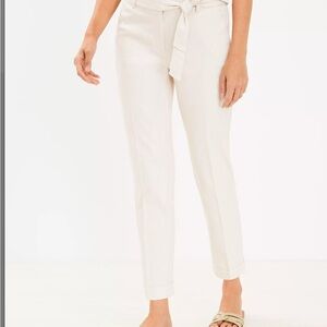 LOFT. - Devin Slim Tie-Waist Pants in Almondine - size 2T